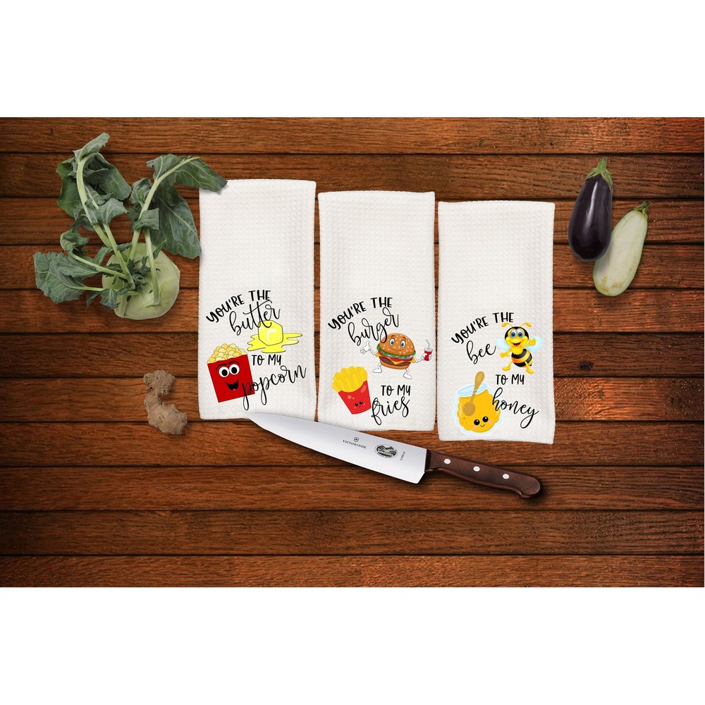 Kitchen towels set of 3,‎ Mothers Day gift,  Set of 3 Hand Towels,